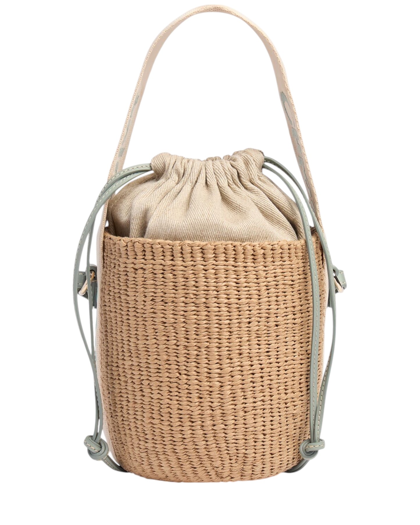 Sac seau en raphia Woody