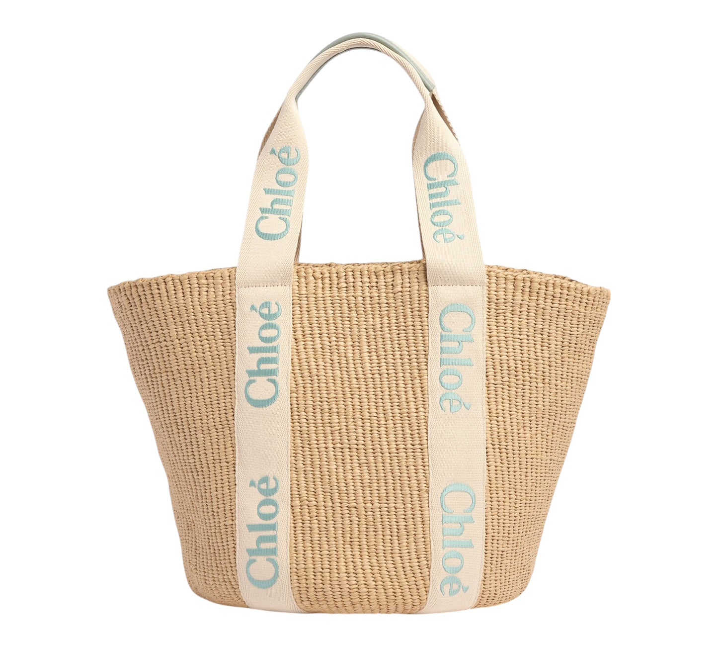 Grand sac cabas en raphia Woody