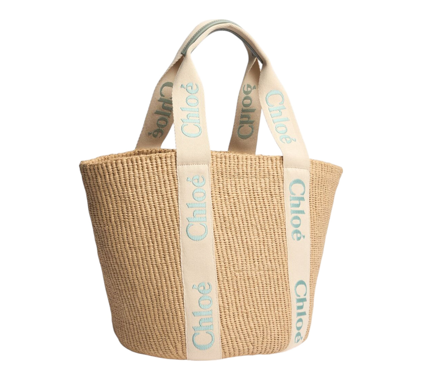 Grand sac cabas en raphia Woody