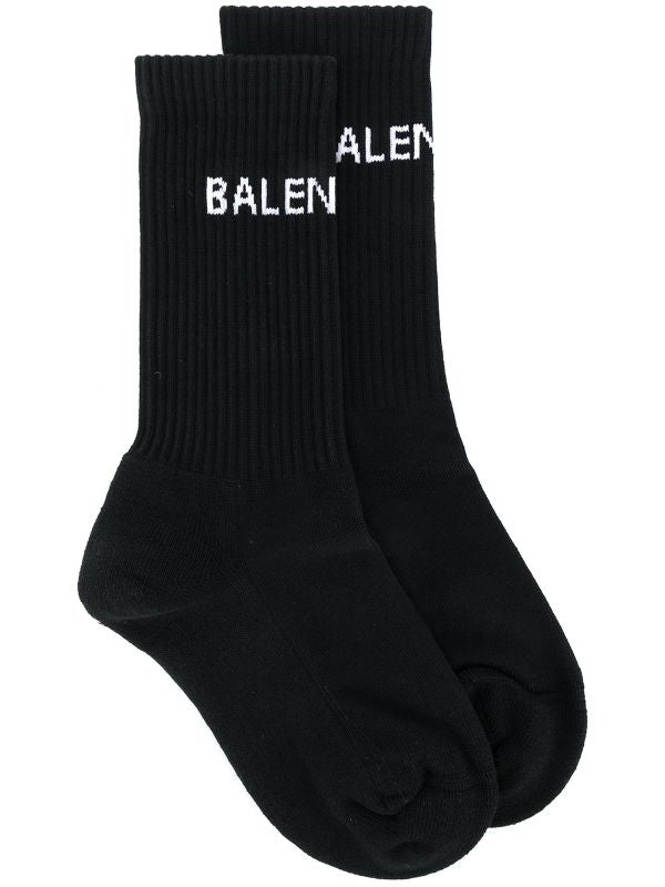 logo-intarsia socks