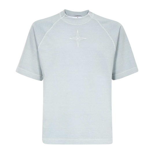 t-shirt en coton à logo brodé
