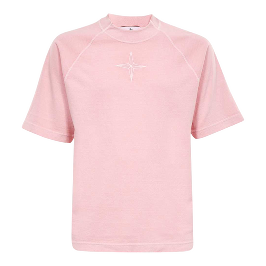 t-shirt en coton à logo brodé
