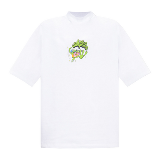 T-shirt 'Le t-shirt grenouille' blanc - Le papier