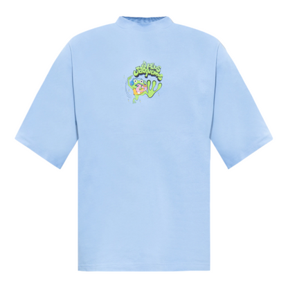 T-shirt 'Le t-shirt grenouille' blue- Le papier