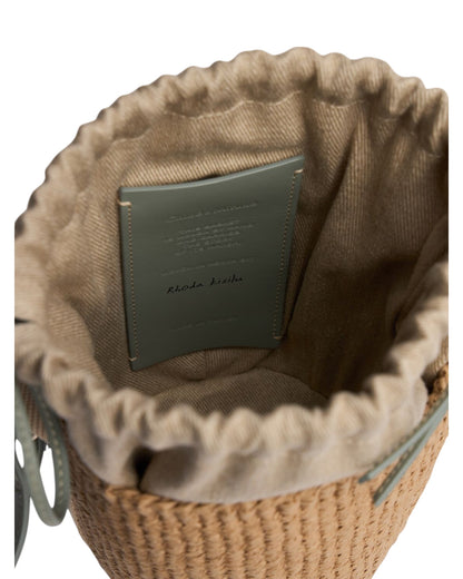 Sac seau en raphia Woody