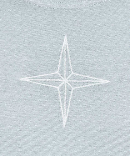 t-shirt en coton à logo brodé