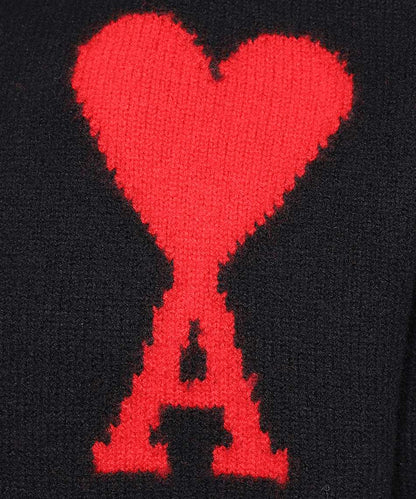 Hoodie Ami de Coeur en laine AMI Paris.