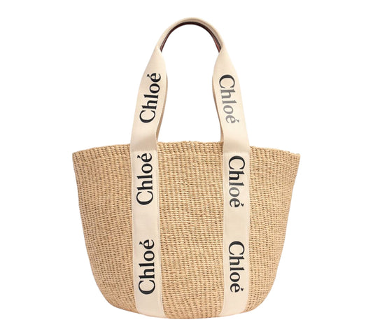 Grand sac cabas en papier Woody