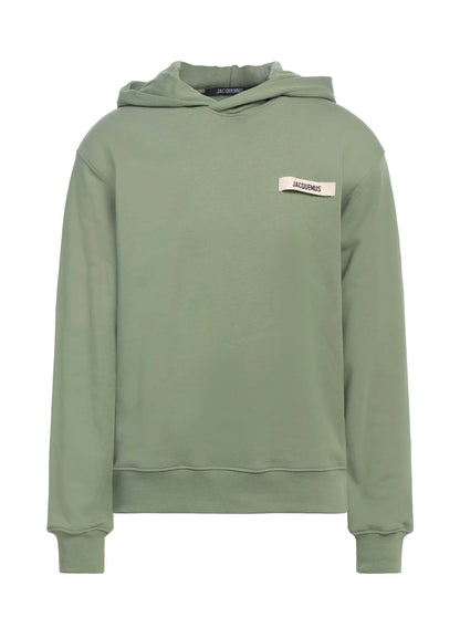 Hoodie à gros-grain logo.