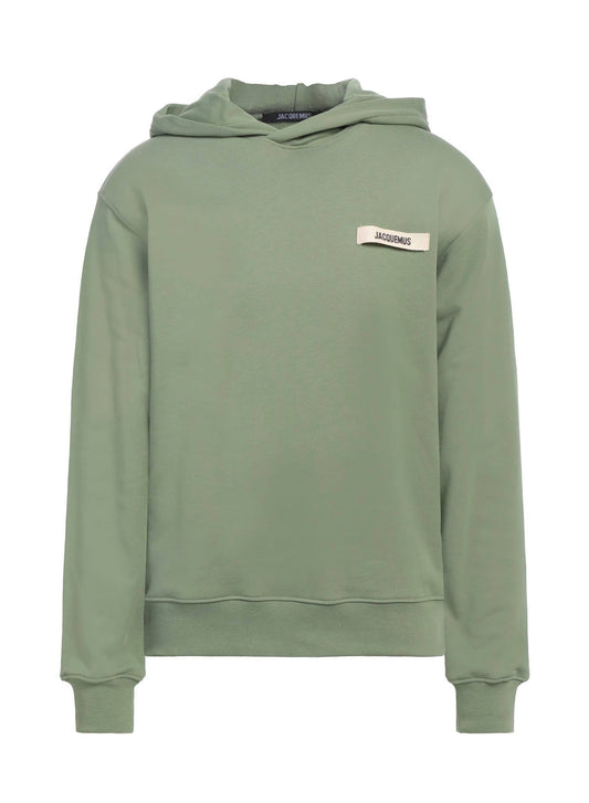 Hoodie à gros-grain logo.