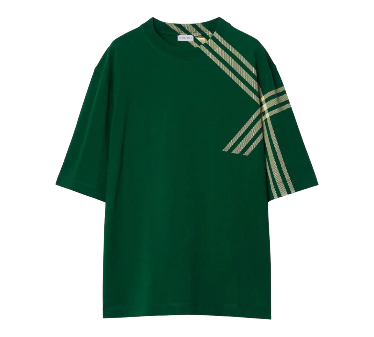 t-shirt en coton à carreaux