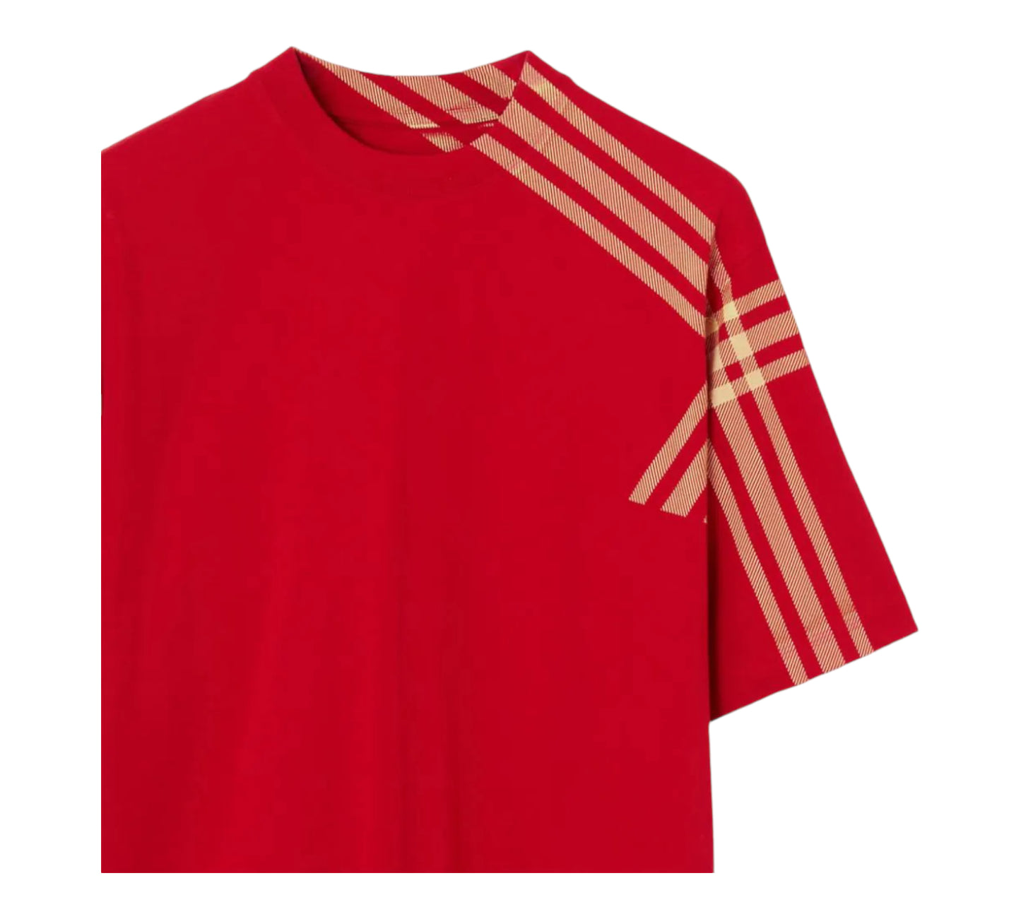 t-shirt en coton à carreaux