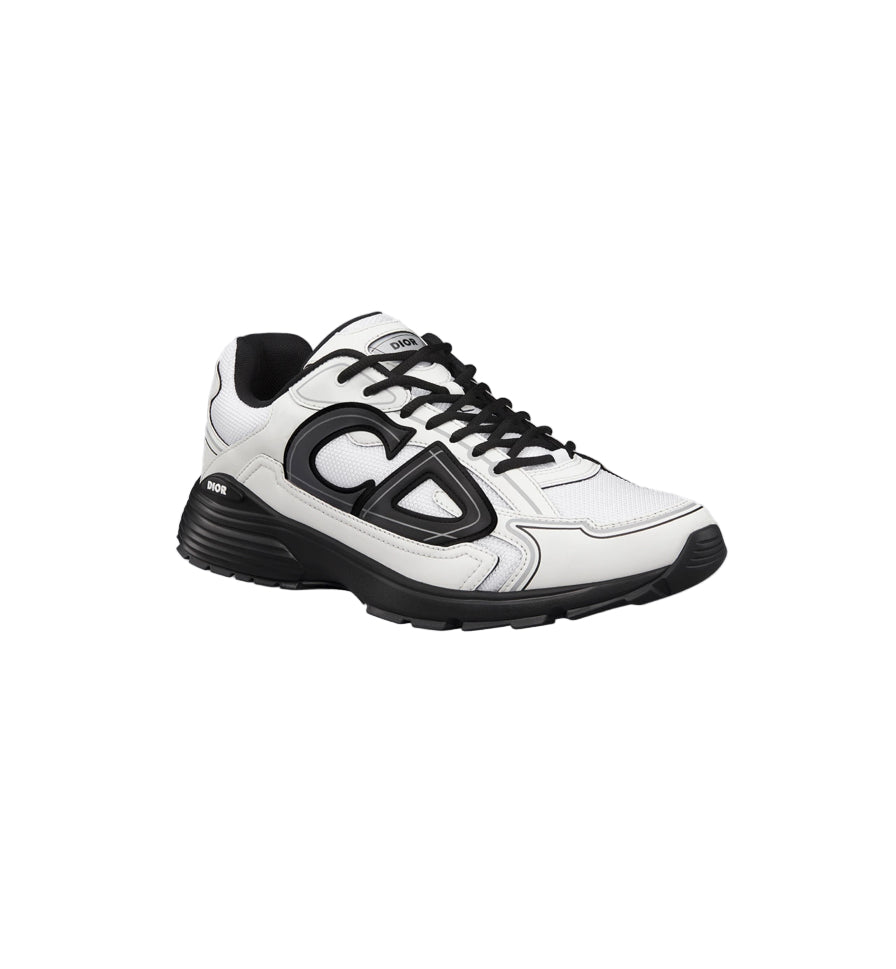 Sneaker B30 Countdown Maille technique blanche et tissu technique blanc