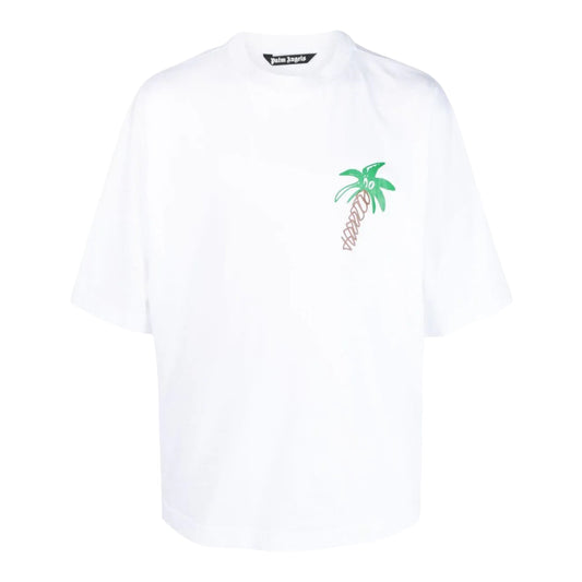 t-shirt en coton à logo imprimé