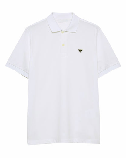 Polo en piqué Blanc