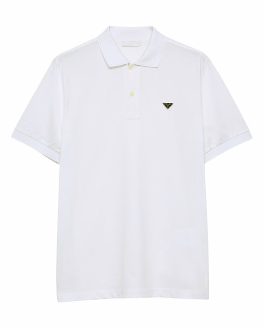 Polo en piqué Blanc