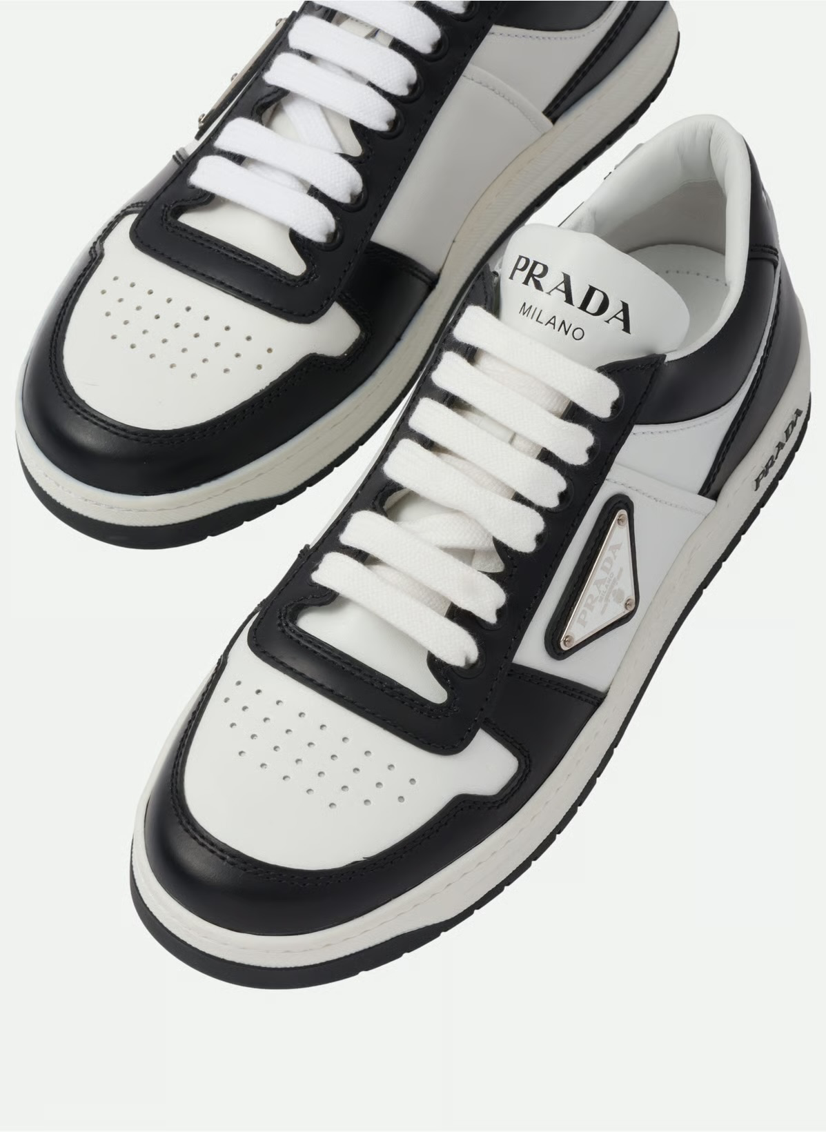 Baskets downtown en cuir perforé | Blanc