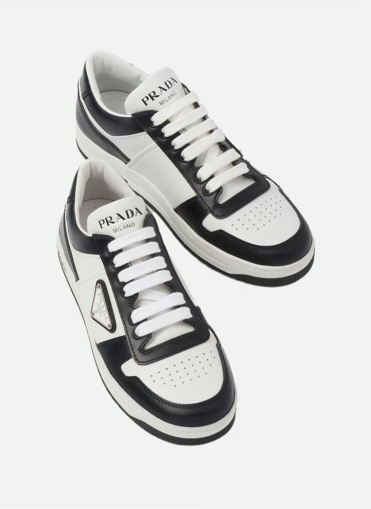 Baskets downtown en cuir perforé | Blanc