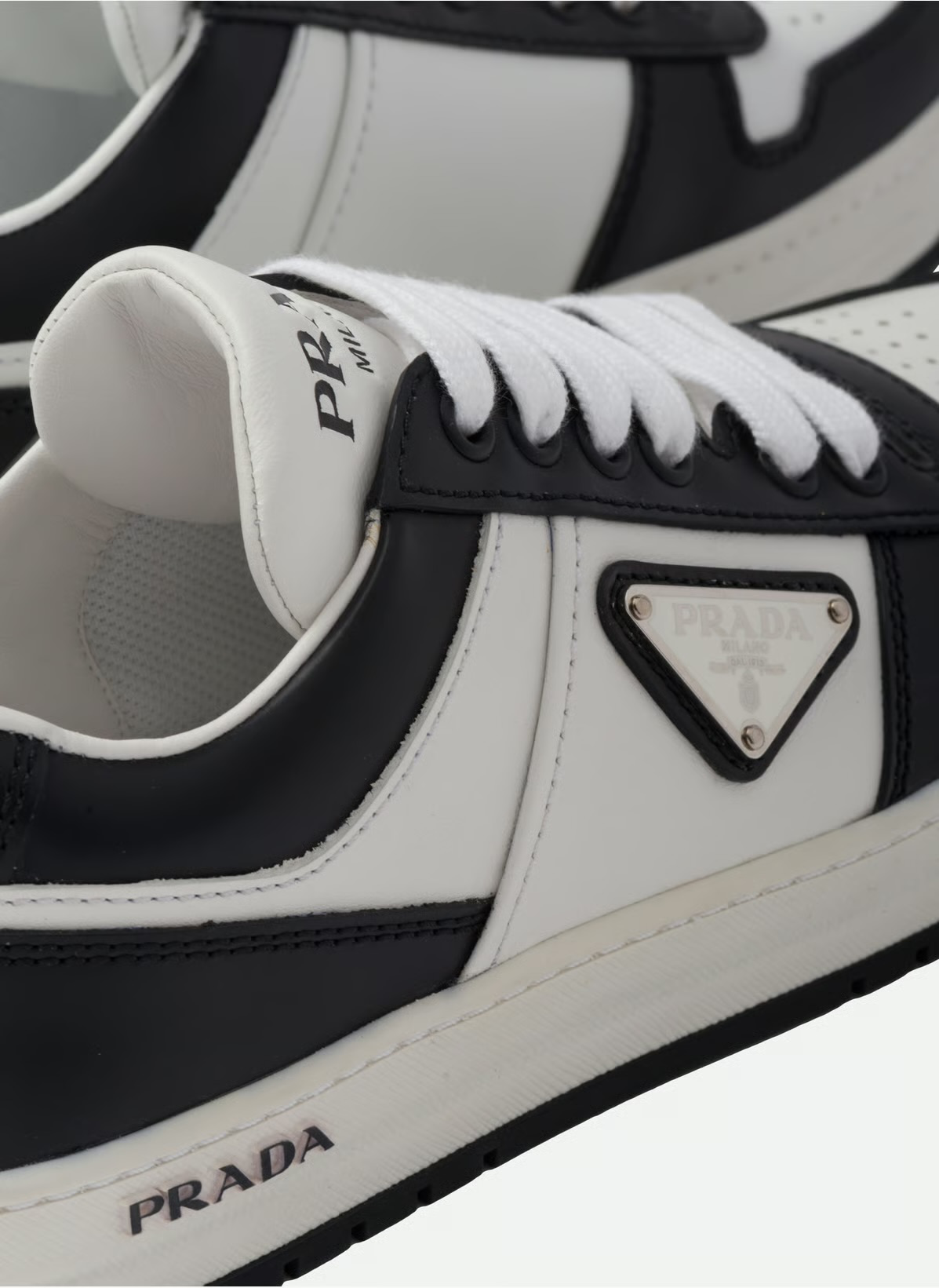 Baskets downtown en cuir perforé | Blanc