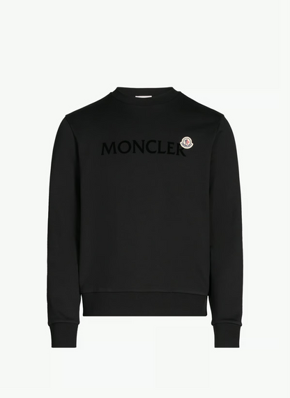Sweatshirt à logo en coton | Noir