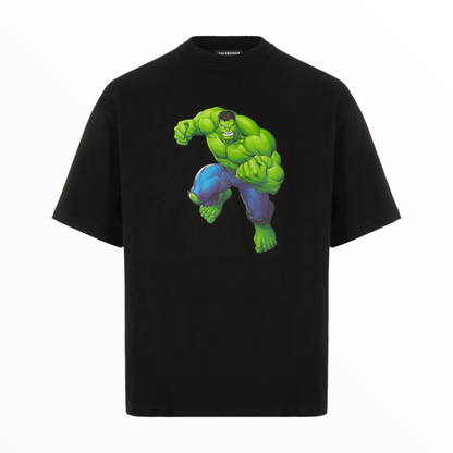 T-shirt imprimé en coton - Noir
