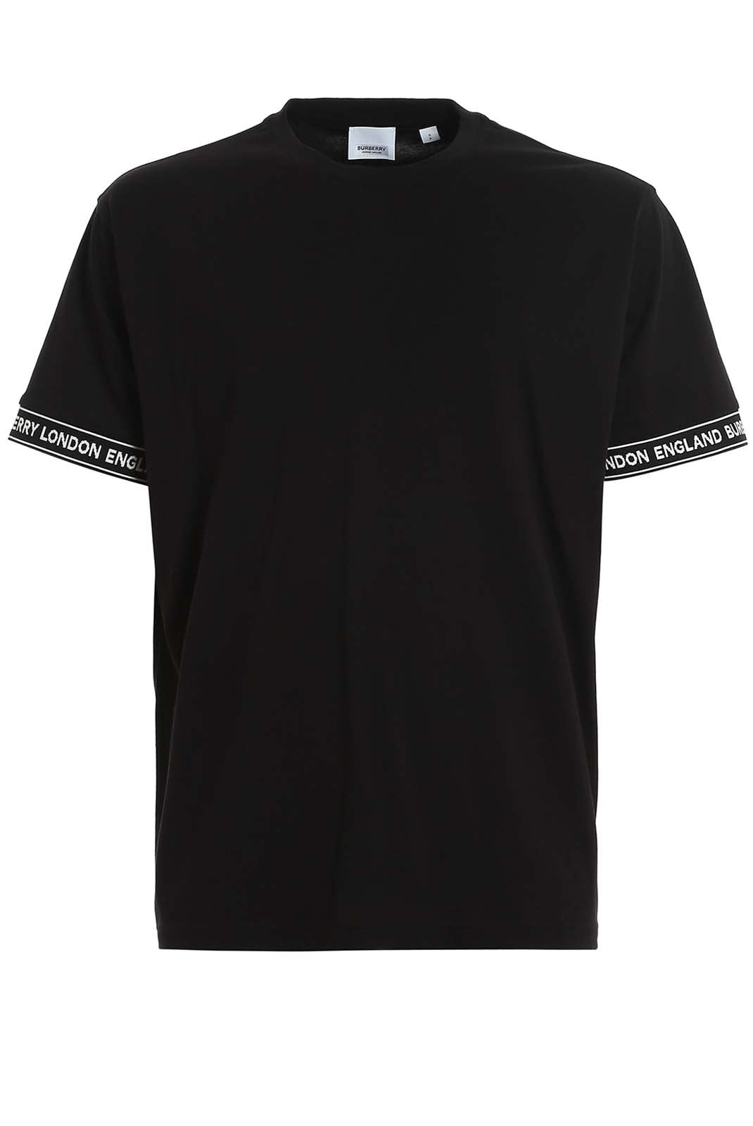 Logo-stripe cotton T-shirt