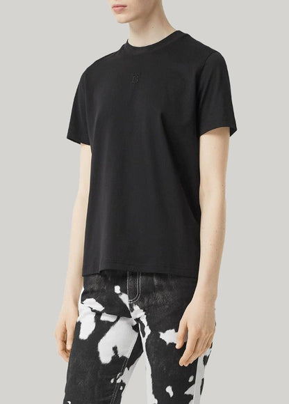 T-shirt en coton avec logo brodé