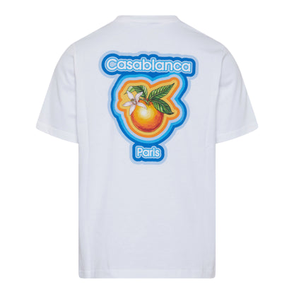 T-shirt à imprimé Orange éclatante