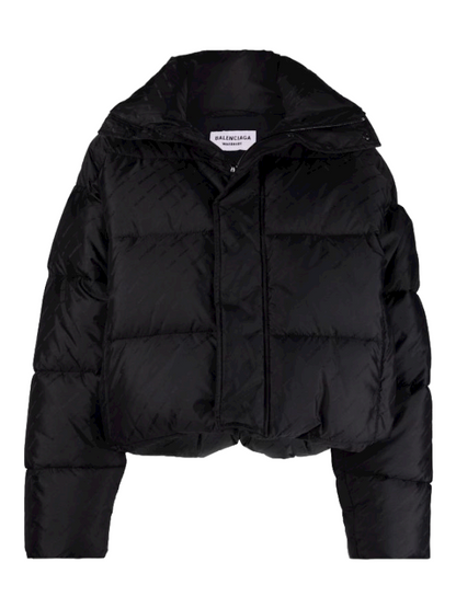 all-over logo puffer jacket 