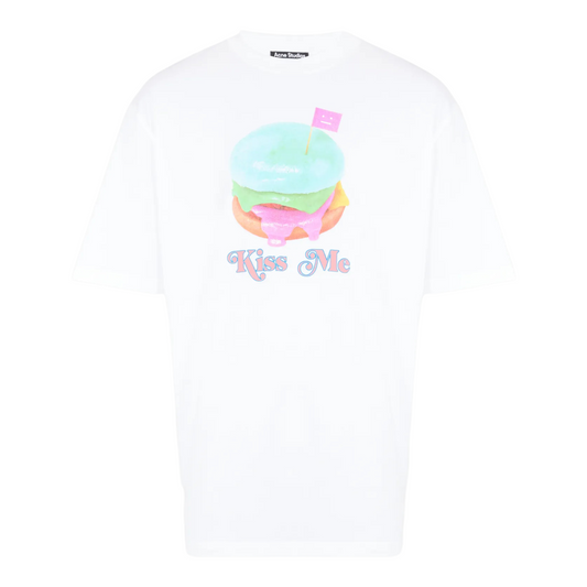 T-shirt oversize à imprimé en coton - Blanc